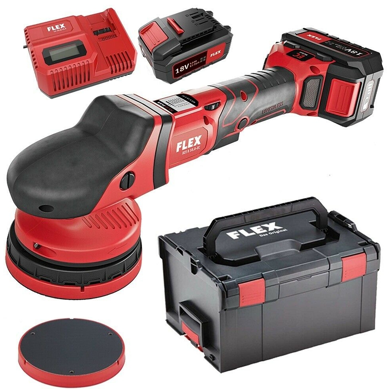 Flex Cordless polisher XCE 8 125 18.0-EC/5.0 SET